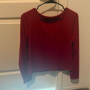 Old Navy Women's Scarlet Long Sleeve Top